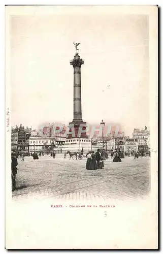 Cartes postales Paris Colonne De La Bastille