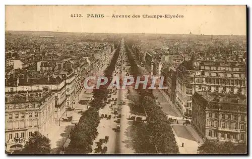 Cartes postales Paris Avenue des Champs Elysees