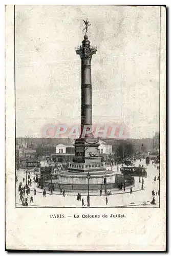 Cartes postales Paris La Colonne De Juillet