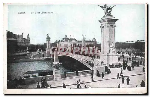 Cartes postales Paris Le Pont Alexandre III