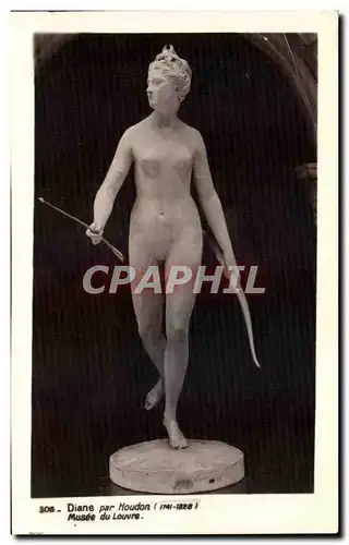 Ansichtskarte AK Diane Par Houdon Musee Du Louvre