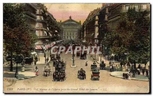Ansichtskarte AK Paris L Avenue de L Opera Prise du Grand Hotel du louvre