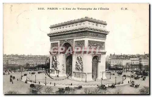 Cartes postales Paris L Arc de Triomphe de L Etoile