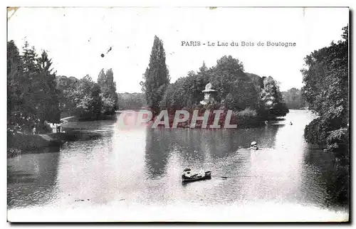 Cartes postales Paris Le Lac du Bois de Boulogne