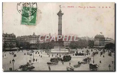 Cartes postales Paris Place de la Bastille