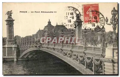 Cartes postales Paris Le Pont Alexandre III