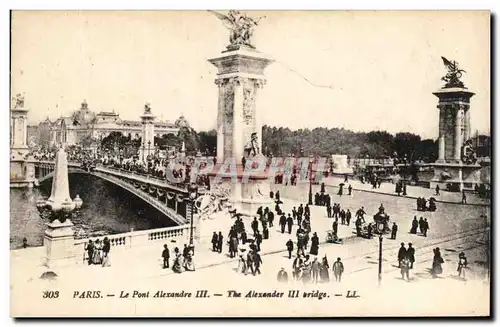 Cartes postales Paris Le Pont Alexandre III