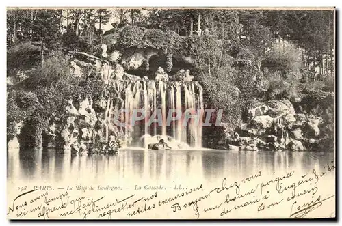 Ansichtskarte AK Paris Le Bois de Boulogne La Cascade