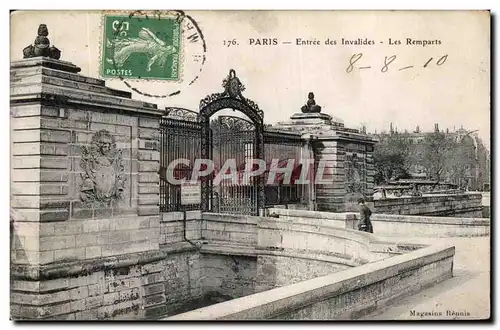 Ansichtskarte AK Paris Entree des invalides Les Remparts