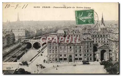 Ansichtskarte AK Paris Panorama Pris de Notre Dame