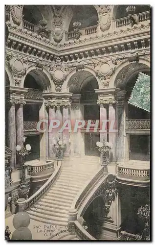 Cartes postales Paris Opera Le Grand Escalier