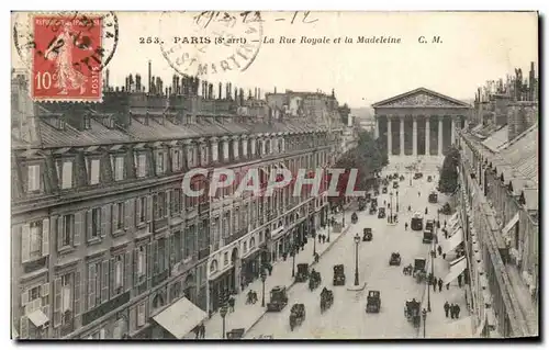 Cartes postales Paris La Rue Royale et La Madeleine