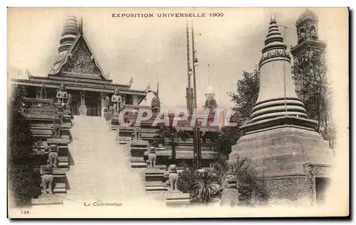 Ansichtskarte AK Expostion Universelle 1900 Le Cambodge