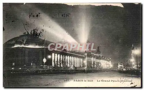 Cartes postales Paris Le Grand Palais Illumine