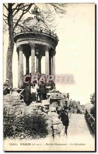 Ansichtskarte AK Paris Buttes Chaumont Le Belvedere