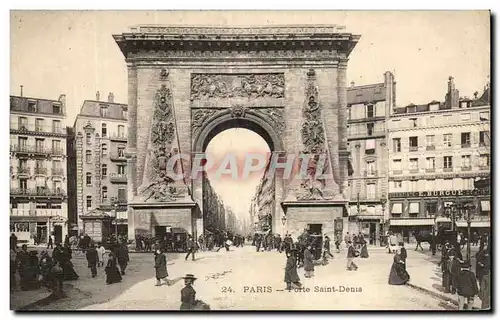 Cartes postales Paris Porte Saint Denis