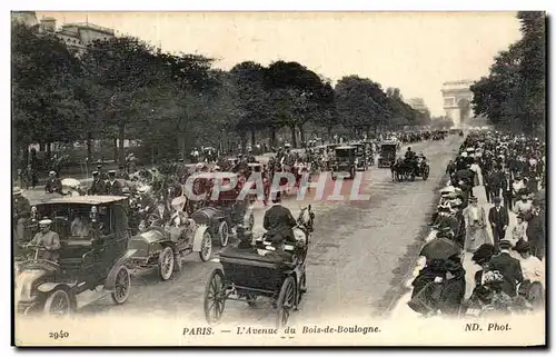 Cartes postales Paris L Avenue du Bois de Boulogne