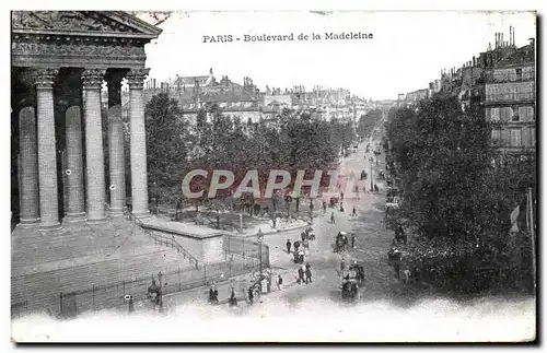 Cartes postales Paris Boulevard de la Madeleine