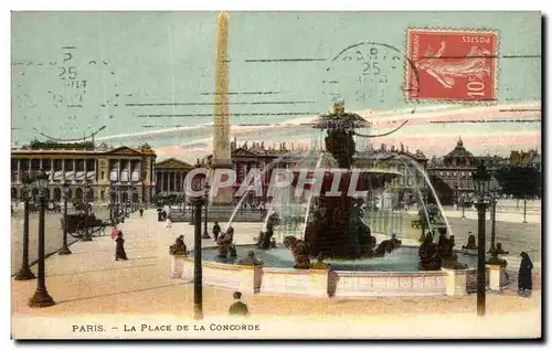 Cartes postales Paris La Place De La Concorde