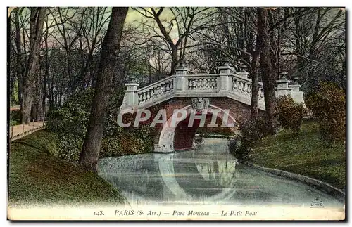 Ansichtskarte AK Paris Parc Monceau Le Petit Pont