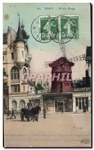 Cartes postales Paris Moulin Rouge