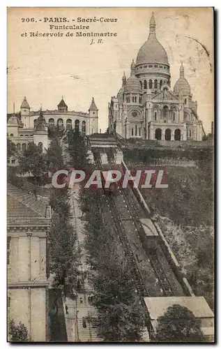 Ansichtskarte AK Paris Sacre Coeur Funiculaire et Reservoir de Montmartre