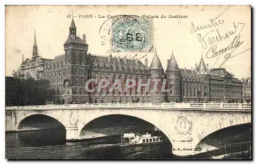 Cartes postales Paris La Conciergerie Palais de Justice