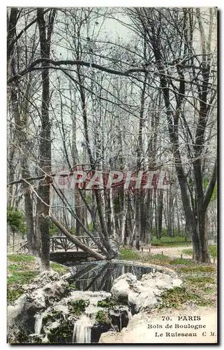 Ansichtskarte AK Paris Bois de Boulogne Le Ruisseau