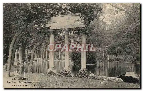 Cartes postales Paris Le Parc Monceau Les Ruines