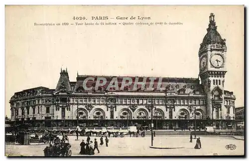 Cartes postales Paris Gare de Lyon