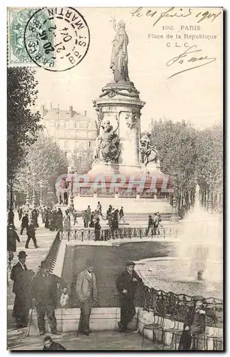 Cartes postales Paris Place de la Republique