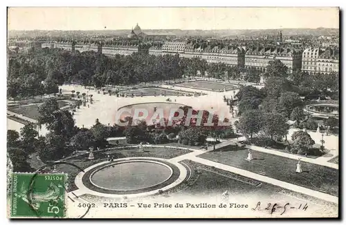 Cartes postales Paris Vue Prise du Pavillon de Flore