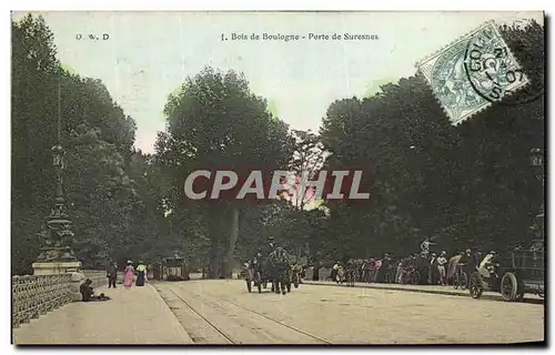 Cartes postales Paris Bois de Boulogne Porte de Suresnes