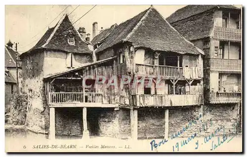 Cartes postales Salies De Bearn Vieilles Maisons