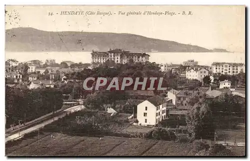 Ansichtskarte AK Hendaye Vue Generale d Hendaye Plage