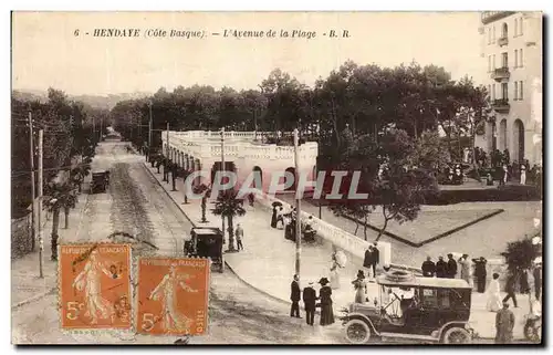 Cartes postales Hendaye L Avenue de la Plage