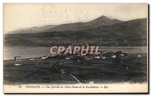 Cartes postales Hendaye Vue Generale de Notre Dame de la Guadeloupe