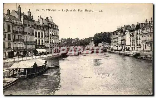 Cartes postales Bayonne Le Quai du Port Mayou