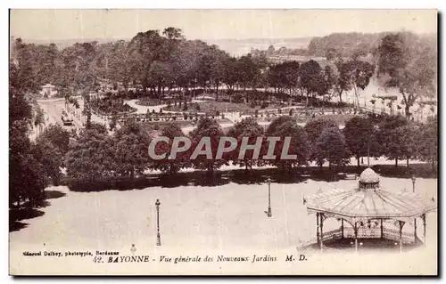 Ansichtskarte AK Bayonne Vue Generale des Nouveaux Jardins