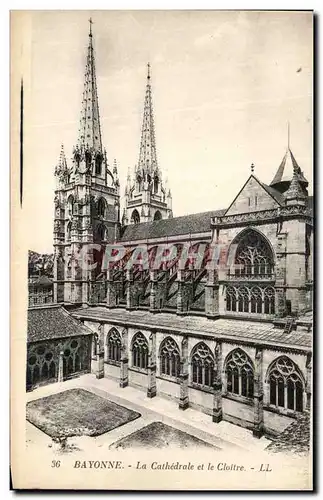 Ansichtskarte AK Bayonne La Cathedrale et le Cloitre