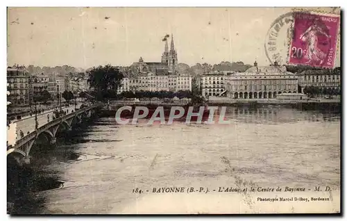 Cartes postales Bayonne L Adour et le Centre de Bayonne