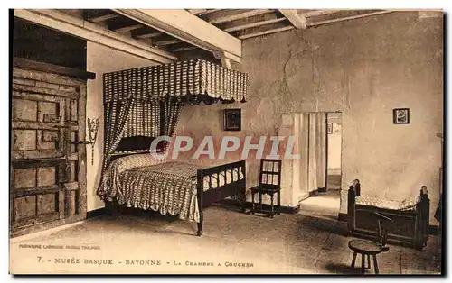 Cartes postales Musee Basque Bayonne La Chambre A Coucher