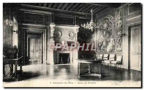 Ansichtskarte AK Pau Le Chateau Salon De Famile