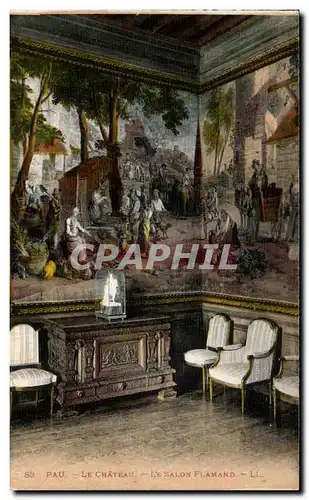 Ansichtskarte AK Pau Le Chateau Le Salon Flamand