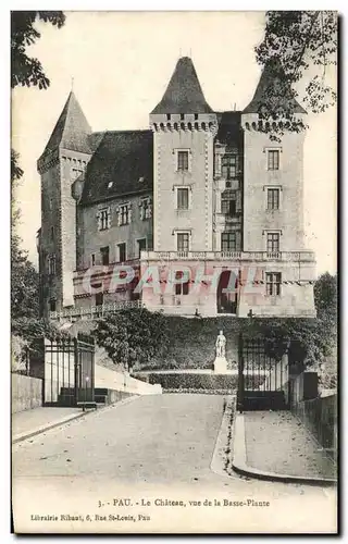 Ansichtskarte AK Pau Le Chateau Vue De Le Basse Plante