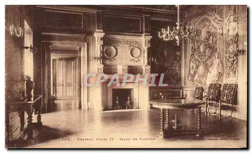 Ansichtskarte AK Pau Chateau Henri IV Salon de famille