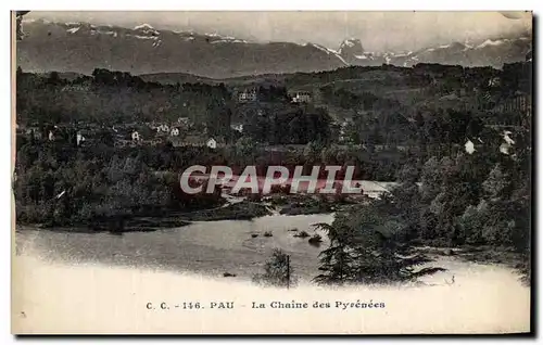 Cartes postales Pau La Chaine des Pyrenees