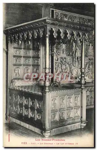 Cartes postales Pau La Tour Le Chateau Le Lit D Henri IV