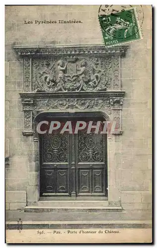 Cartes postales Pau Porte d Honneur du Chateau