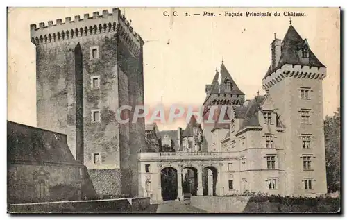 Ansichtskarte AK Pau Porte Facade Principale du Chateau